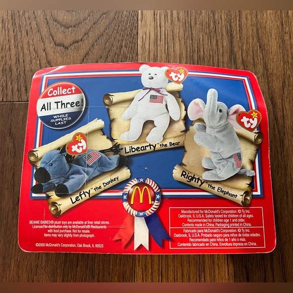 McDonalds American Trio beanie babies - Picture 8 of 10
